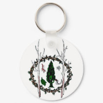 Classic White CLG Sigil keychains