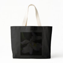 "Classic White Orchid" Jumbo Tote bags