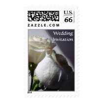 Classic White R8 Wedding Invitation Stamps