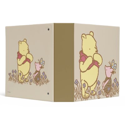 Classic Winnie the Pooh and Piglet 3 binders