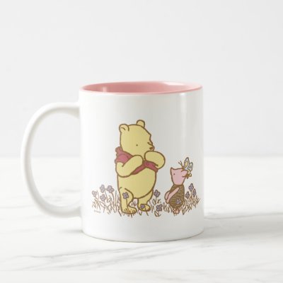 Classic Winnie the Pooh and Piglet 3 mugs