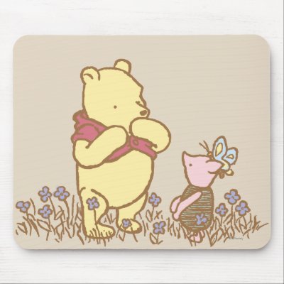 Classic Winnie the Pooh and Piglet 3 mousepads