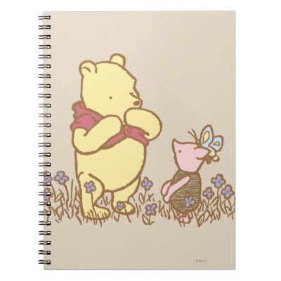 Classic Winnie the Pooh and Piglet 3 notebooks