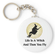 Classic Witch Saying Key Chain