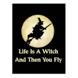 Classic Witch Saying Post Cards