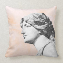 Classic Woman Throw Pillows