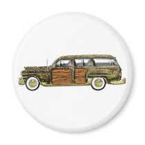 Classic Woody Station wagon Refrigerator Magnet