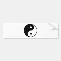 Classic Yin Yang Bumper Stickers