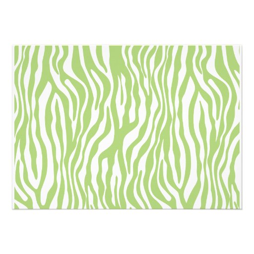 Classic Zebra Print Baby Shower Invitations