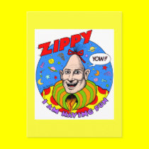 Classic Zippy Yellow postcards