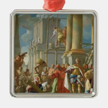 Classical Construction Scene Christmas Ornaments