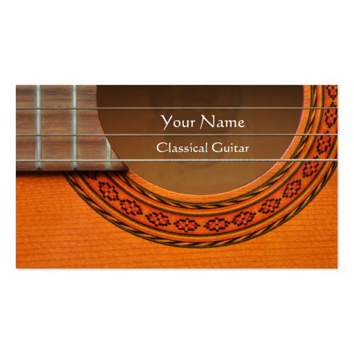 Classical Guitar business card