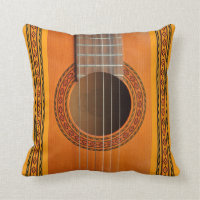 Classical guitar cushion pillow