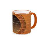 Classical guitar orange tan mug