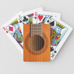 Classical guitar orange tan playing cards