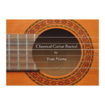 Classical Guitar Recital Invitation