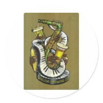 Classical Jazz Logo stickers