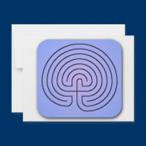 Classical Labyrinth invitations