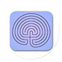 Classical Labyrinth stickers by inkles Classical Labyrinth stickers