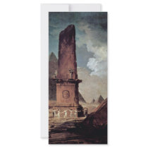 Classical Ruins By Robert Hubert Custom Rack Card