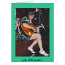 Classical Sass-Girls With Guitars cards