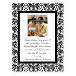 Classical Wedding Thank You postcards