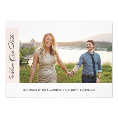 Classicly Chic | Save the Date Photo Card