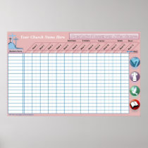 Classroom Attendance Wall Poster