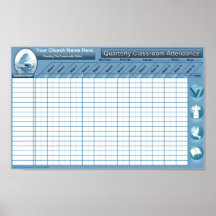 Classroom Attendance Wall Poster