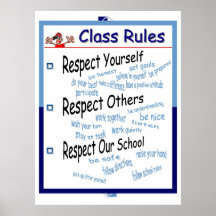 Classroom Rules Posters