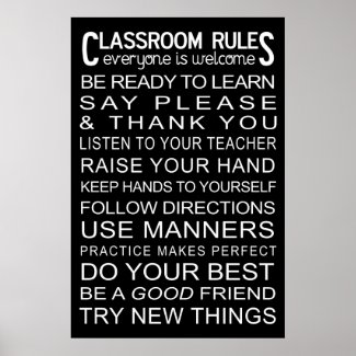Classroom Rules Poster