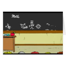 Classroom Scene Greeting Card