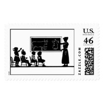 Classroom Silhouette postage by BackToSchoolDays Classroom Silhouette postage