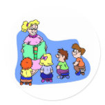 Classroom Storytime Round Sticker
