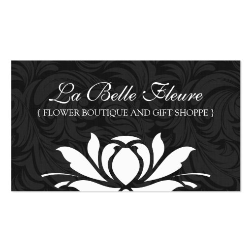 Classy and Elegant Floral Business Cards (front side)