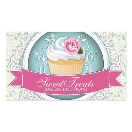 Classy and Modern Cupcake Business Cards