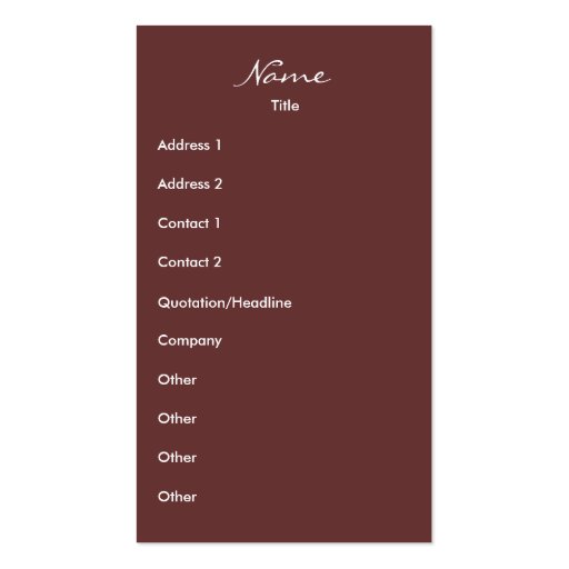 Classy and Snazzy Business Woman Business Cards (front side)