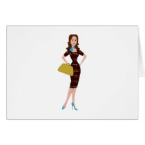 Classy and Snazzy Business Woman Card