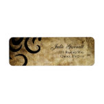 Classy and Sophisticated Swirl Fluer Custom Return Address Label