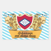 Classy Arkansan Rectangular Sticker