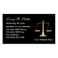 Classy Attorney Business Cards