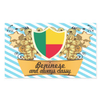 Classy Beninese Rectangular Stickers