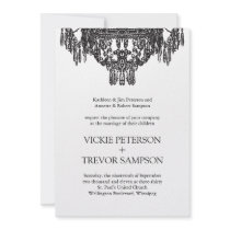 Classy Black and White Wedding Invitations