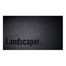Classy Black Out Landscaping Business Card