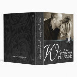Classy Black Wedding Planner 3 Ring Binder