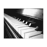 Classy Black &amp; White Piano Photography Postcards