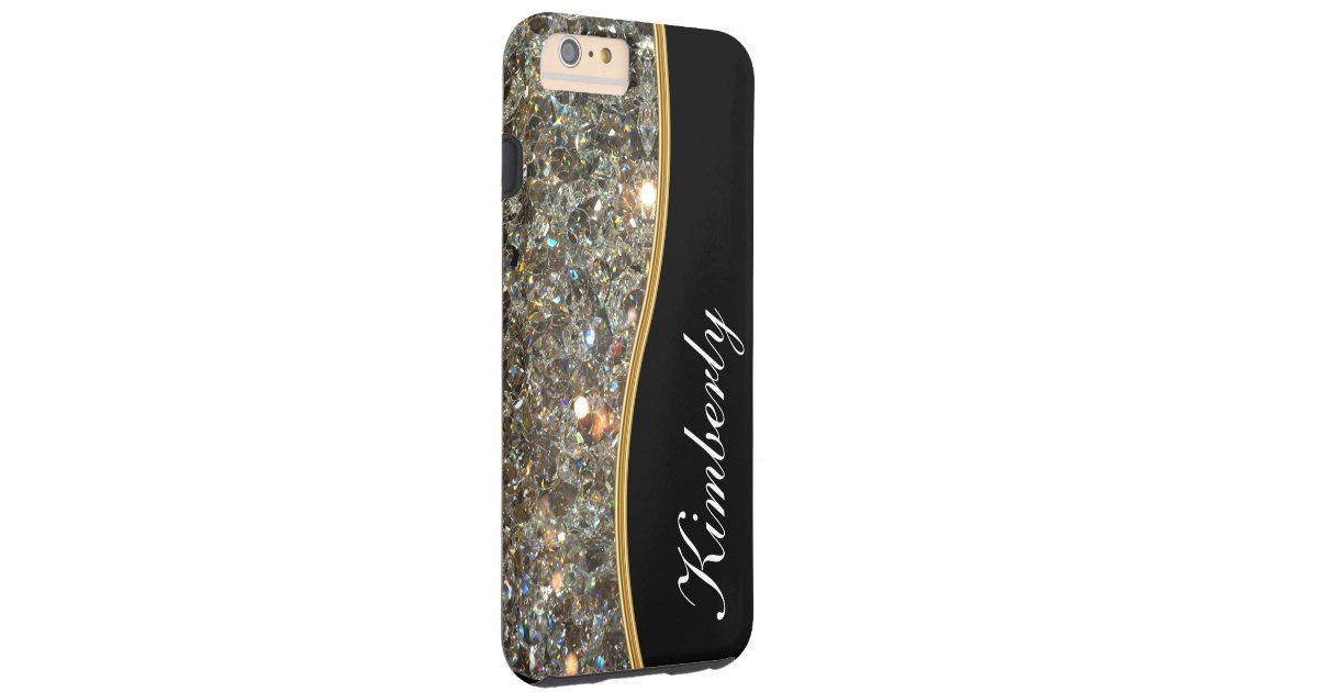 Classy Bling Monogram Style Tough Iphone 6 Plus Case Zazzle