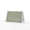 Classy border taupe congratulation achievement card