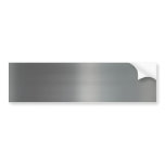 Classy Brushed Metal Textured Bumper Stickers