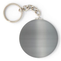 Classy Brushed Metal Textured Key Chains